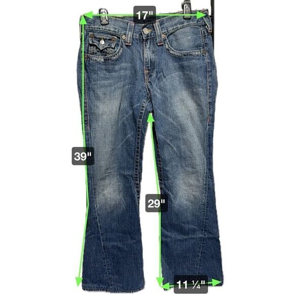 MENS TRUE RELIGION JOEY Big T Jeans 31 x 33 - Picture 2 of 10